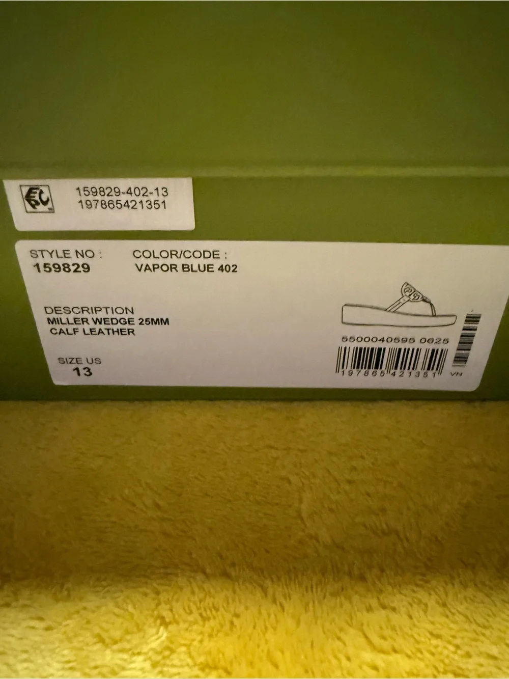 Tory Burch Gray Platform Logo Thong Sandals